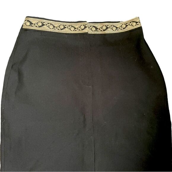 atmosphere Black Front Zipper Pencil Skirt Sz 10 - Picture 3 of 13